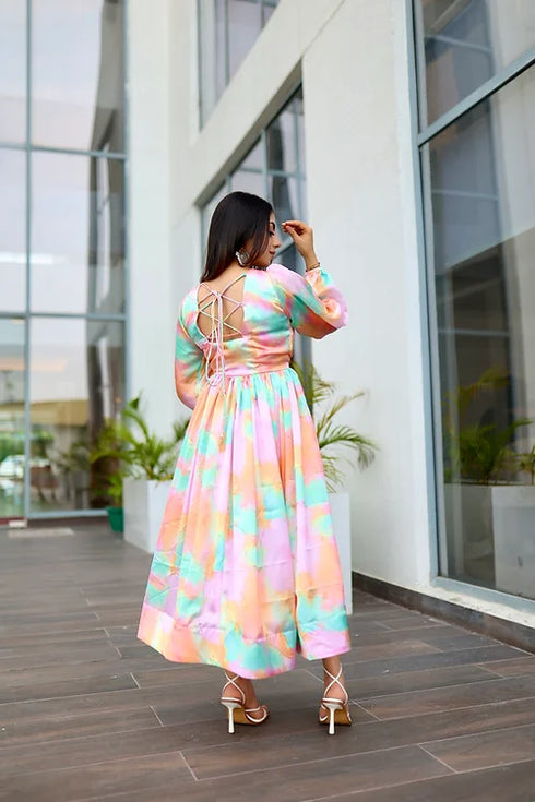 Myra Colorful Fusion Dress